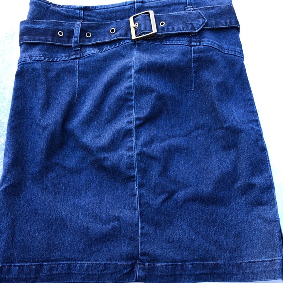 Free People Jean Pencil Skirt sz 6 - Picture 4 of 5